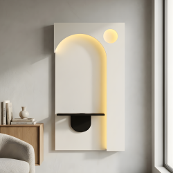 LED Wall Decor with Shelf